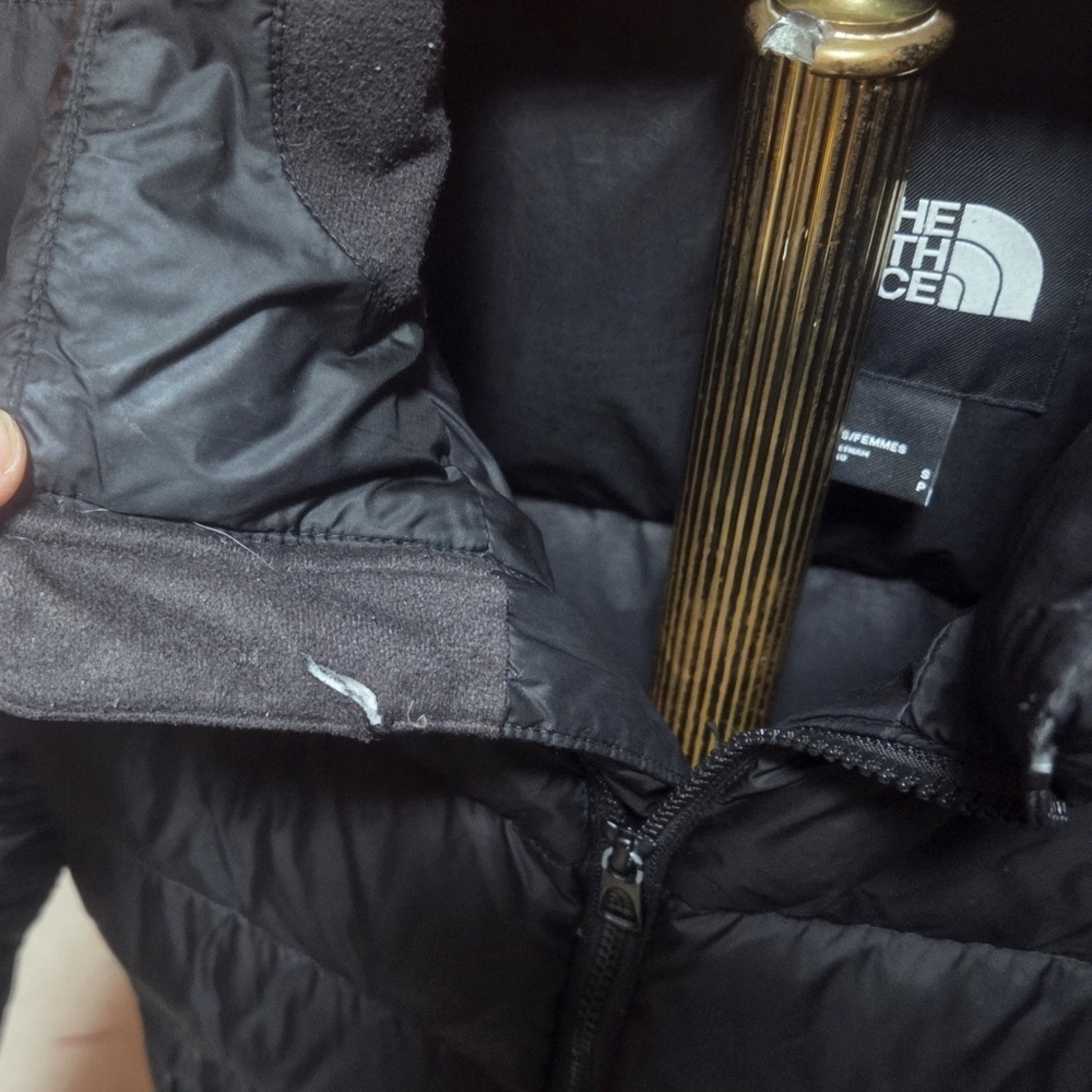 The North Face 550 Down Puffer Parka Mid Length Womens Size Small - Picture 5 of 8